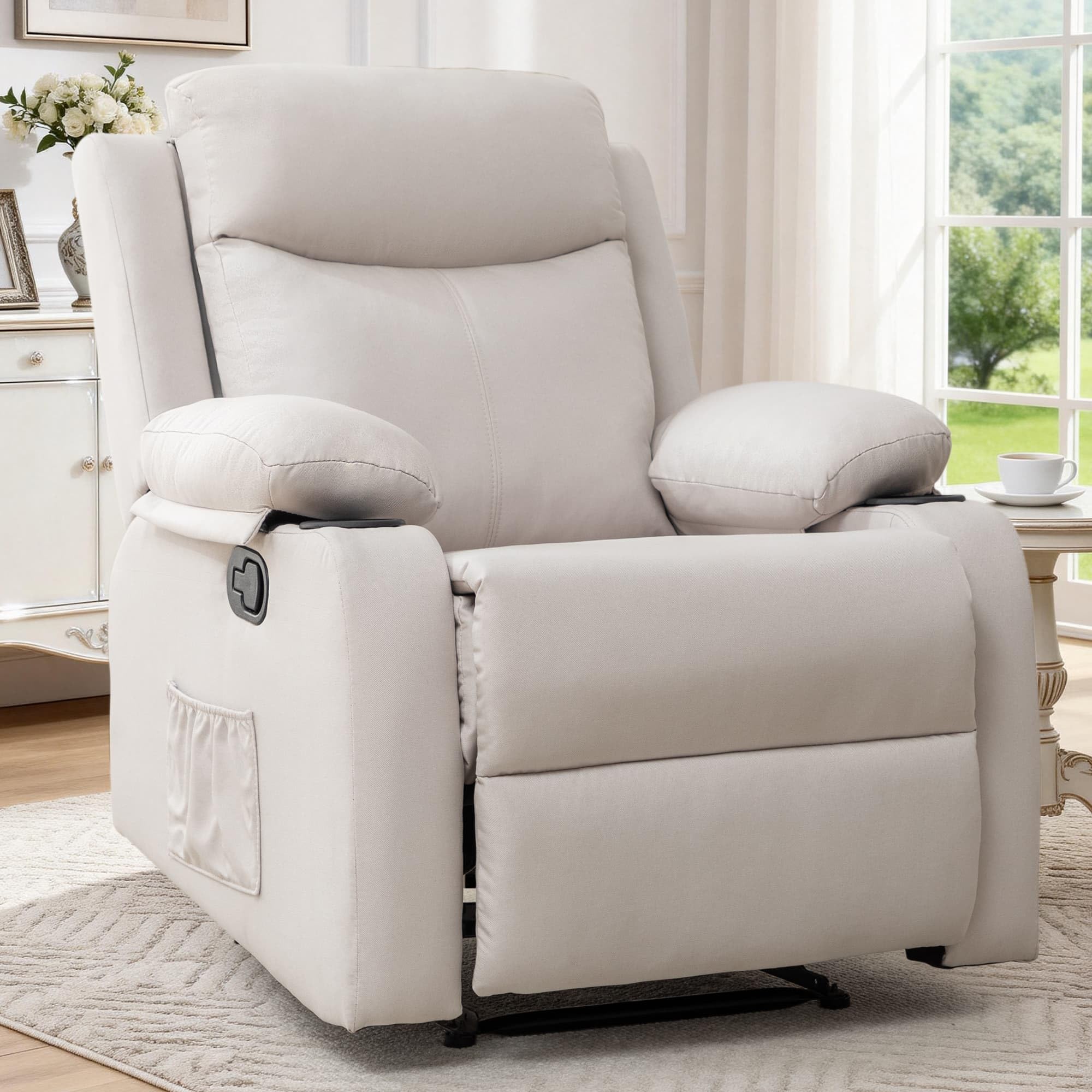 Korser Manual Recliner with Cup Holders