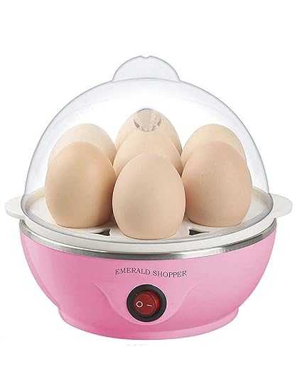 Emerald Shopper Egg Poacher Steamer 7 Egg Boiler (Multi Color)