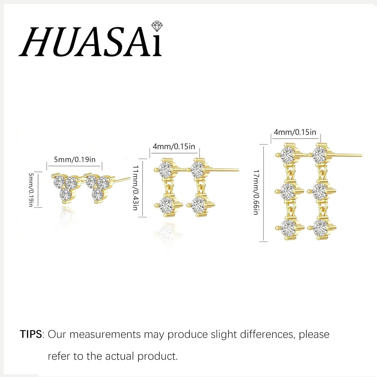 14K Gold Earrings for Women Small Hoop Earrings for Multiple Piercings Flat Back Stud Earrings Cartilage Huggie Earrings for Teen Girls Trendy - Image 6