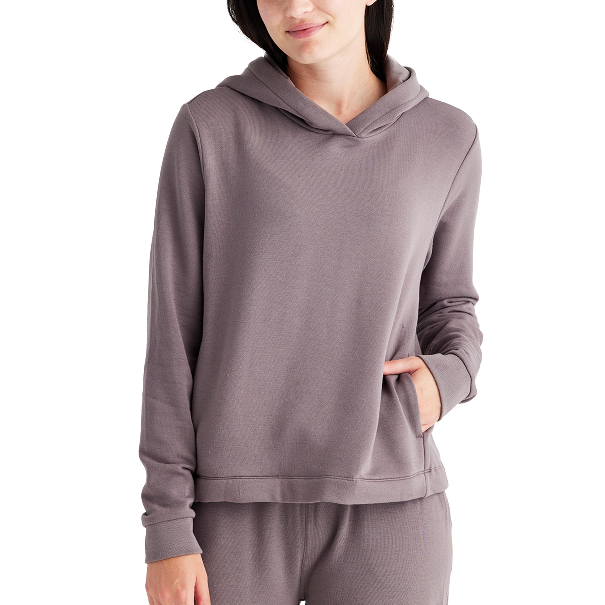 Free Fly Damen Thermo Fleece Hoodie - Ultra Soft Pullover Hoodie mit Taschen