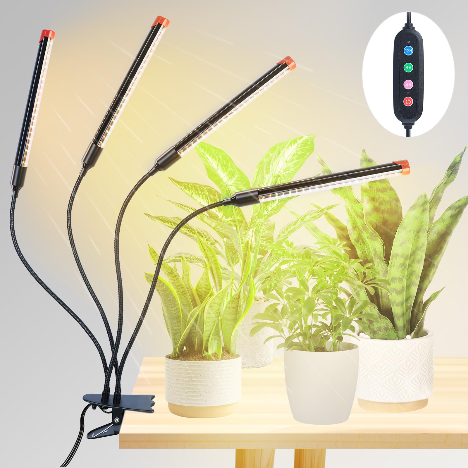 GroCruiser 4-Head Clip Grow Light