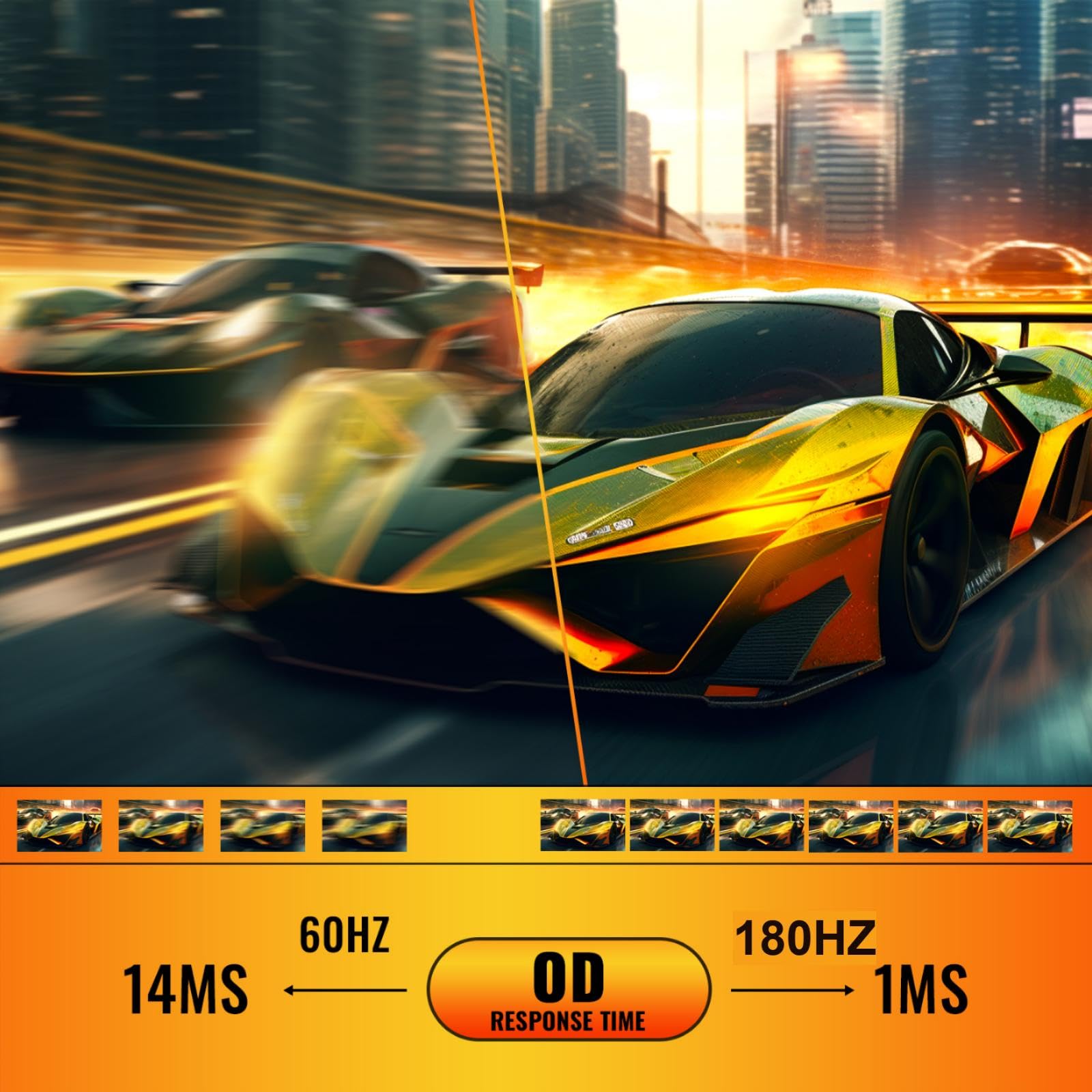 Minifire Monitor Gaming 27" FHD 165Hz, IPS, 1ms, Adaptive Sync, 100% sRGB,Mmonitor per computer da gioco, Schermo PC Anti-Flicker & Less Blue Light, 2xHDMI 2.0/1xDP 1.4 Port(MFG27F2 cavo HDMI inclusi)