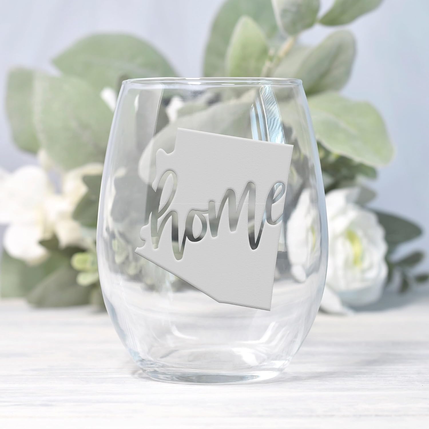 Arizona State Stemless Wine Glass - Arizona Gift & Fan Gift - 2 Glasses