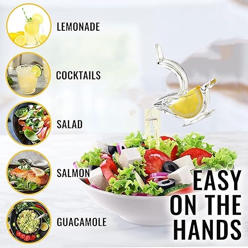 Miniatura 3 de Paquete de 2 exprimidores de limón en forma de pájaro, exprimidor de limón manual de acrílico, exprimidor de lima, exprimidor de mano en forma de