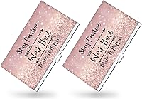 Vista 18 de Titular de la tarjeta de visita,Impresión en color para hombres y mujeres,Organizador de tarjetas de visita de metal ultrafino,Cartera de bolsillo