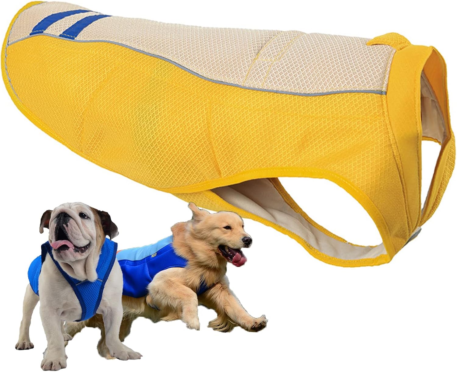 Dog Cooling Vest Harness Lightweight Cooler Jacket for Beach Outdoor Hunting Training Walking Cool Pet Cooler Vest for All Small to Very Large Dogs