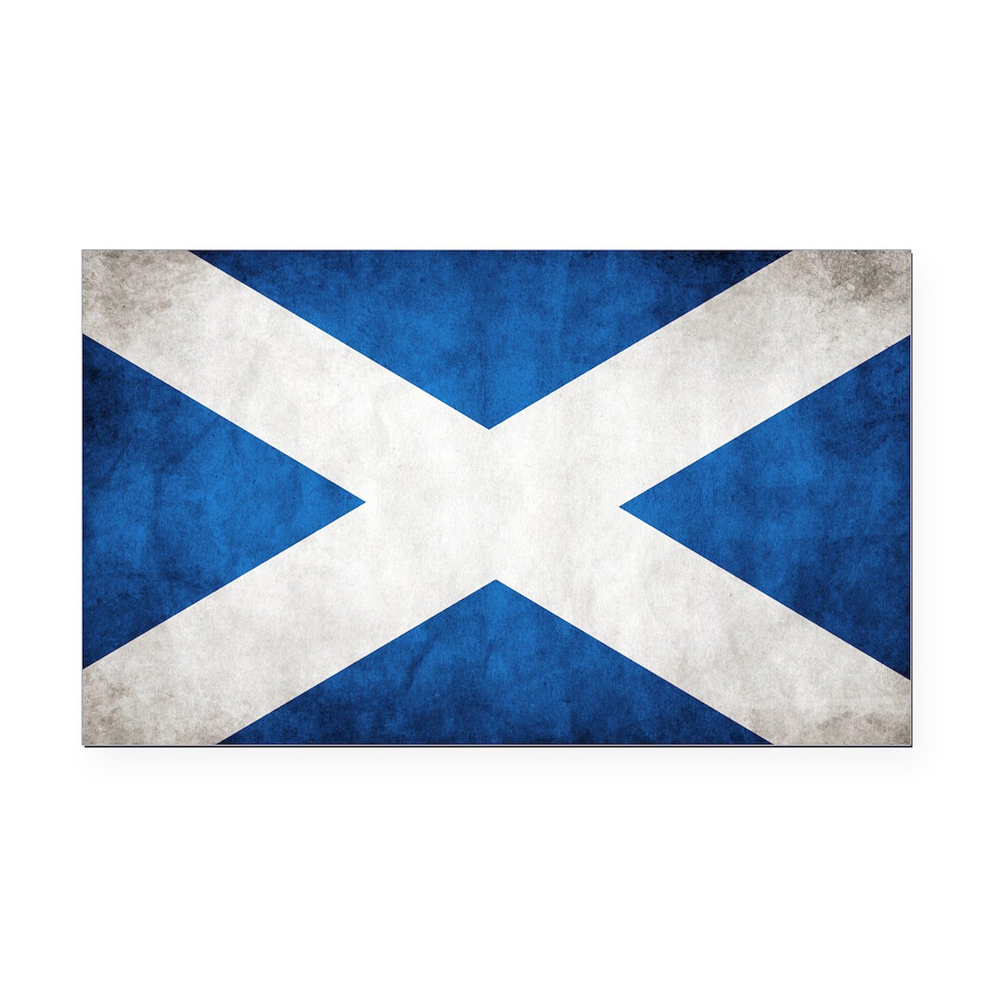CafePress Antiqued Scottish Flag Rectangle Car Bumper Magnet