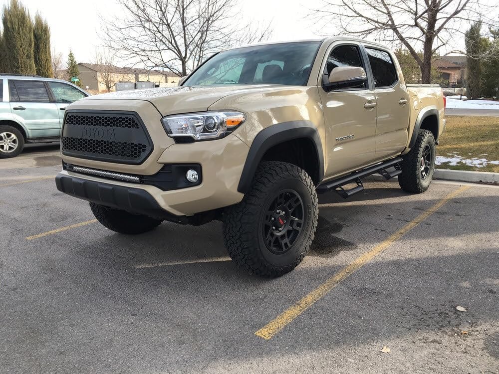 Cali Raised LED 32 Inch Lower Bumper Flush Slim Light Bar Mounting Brackets Fits 2016-2023 Tacoma