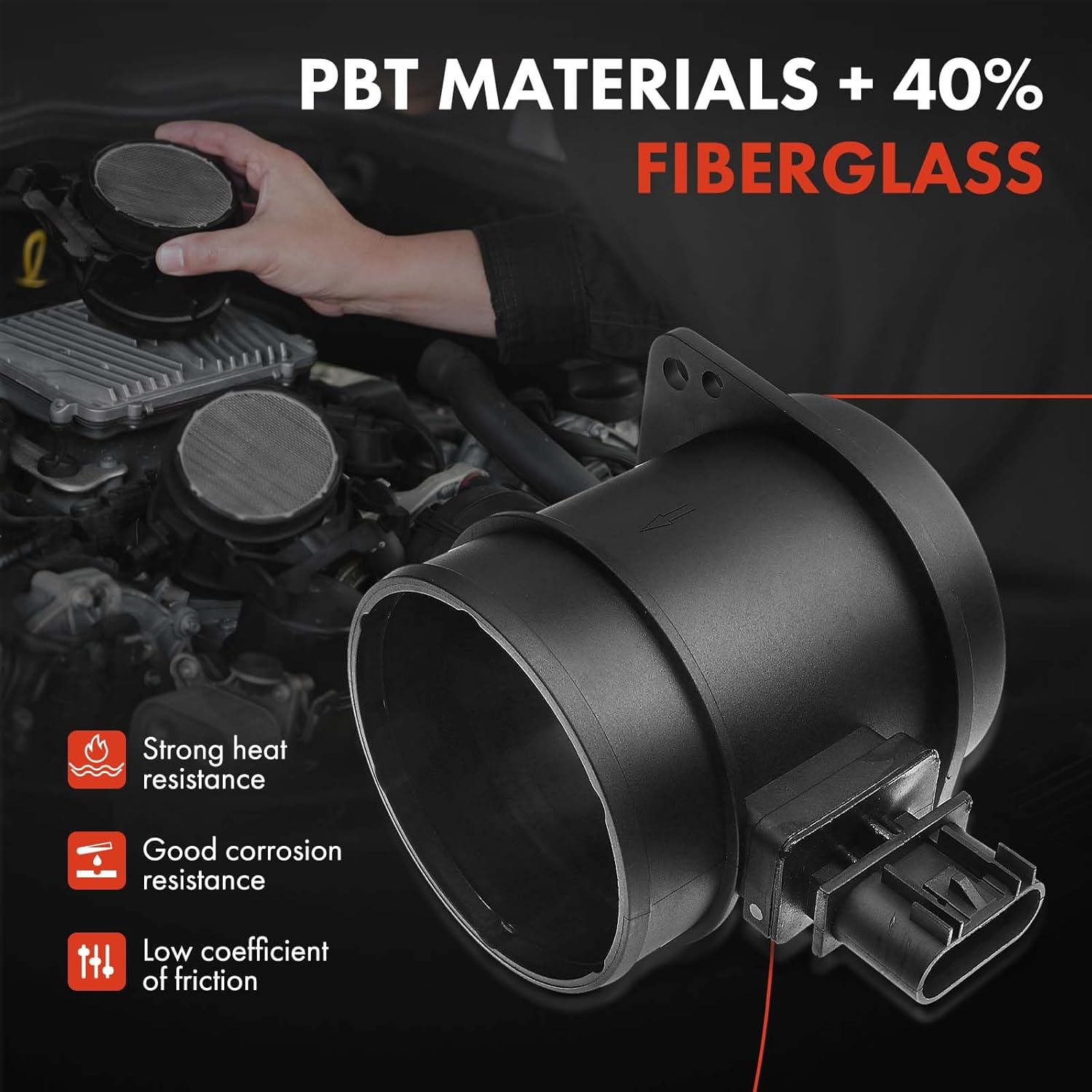 A-Premium Mass Air Flow Sensor Meter [V6 3.0L 3.2L 3.6L] Compatible with Buick Enclave 09-11 & Chevy Traverse 09-14 & Cadillac CTS 09-11, SRX 09, STS 09-10 & Buick Enclave & GMC Acadia #15875837