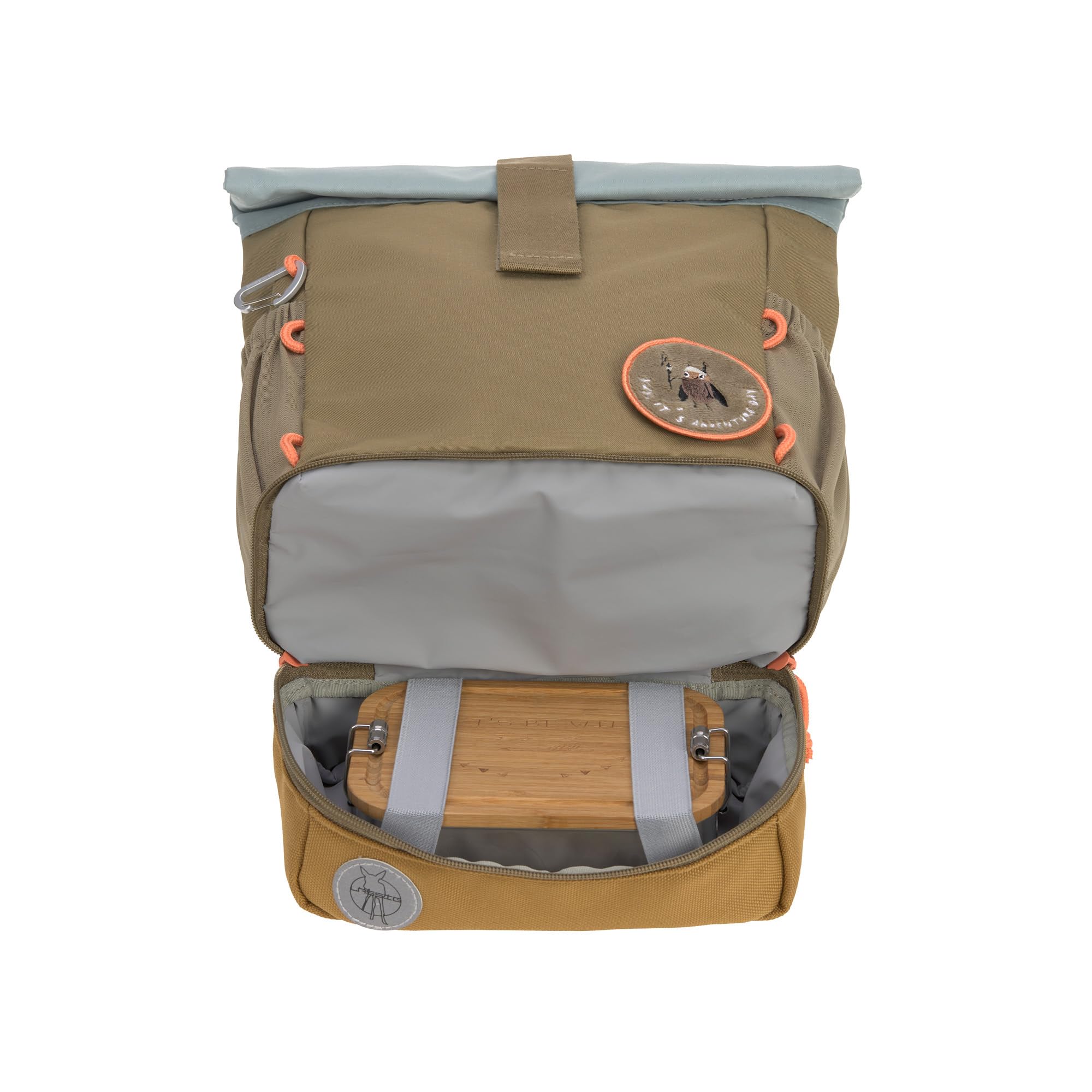 LÄSSIG Mochila Infantil Rolltop con Correa de Pecho Repelente al Agua, 11 litros/Mini Rolltop Backpack