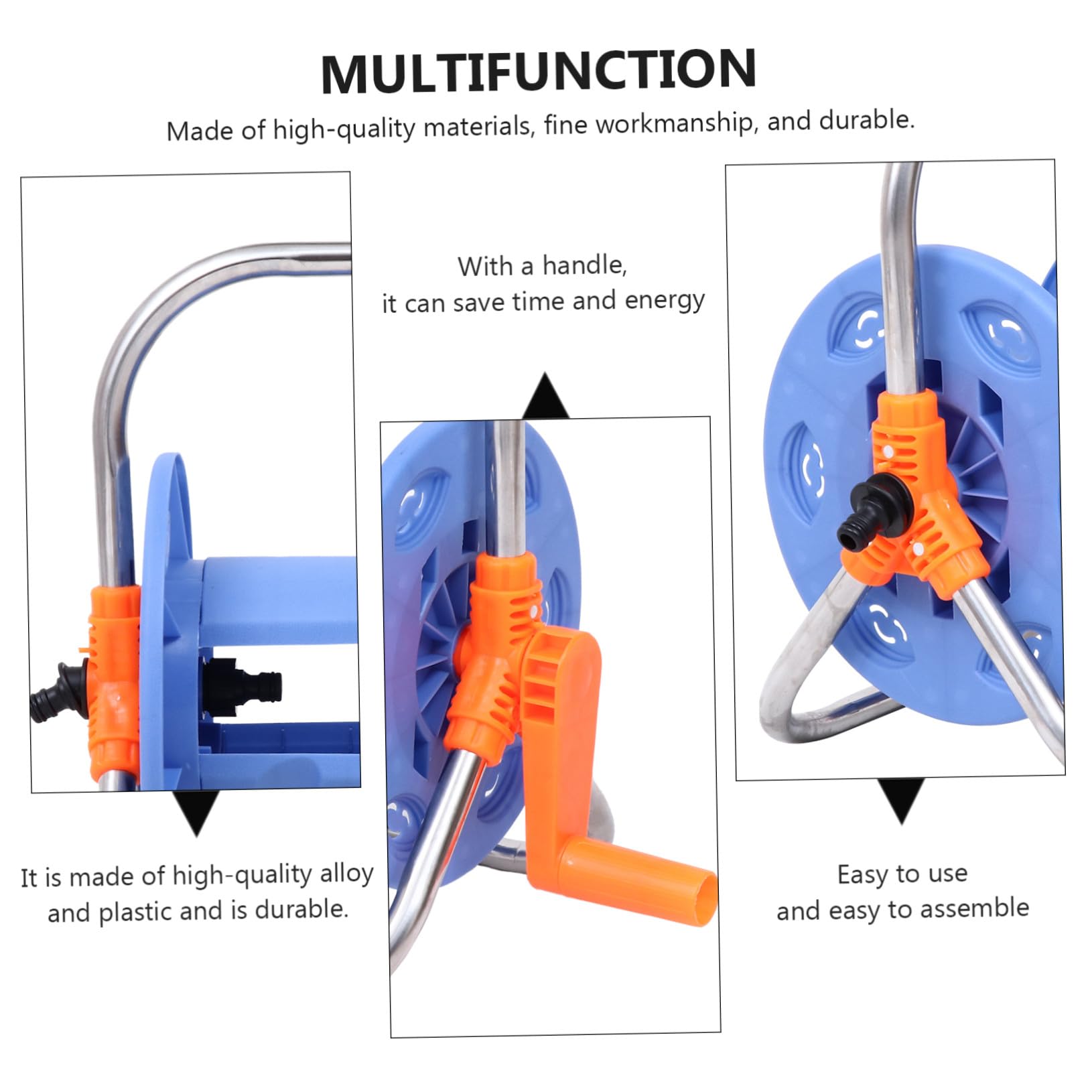 Toddmomy Enrouleur De Tuyau Arrosage Rotatif Pour Support De Rangement Pour Tuyau Arrosage