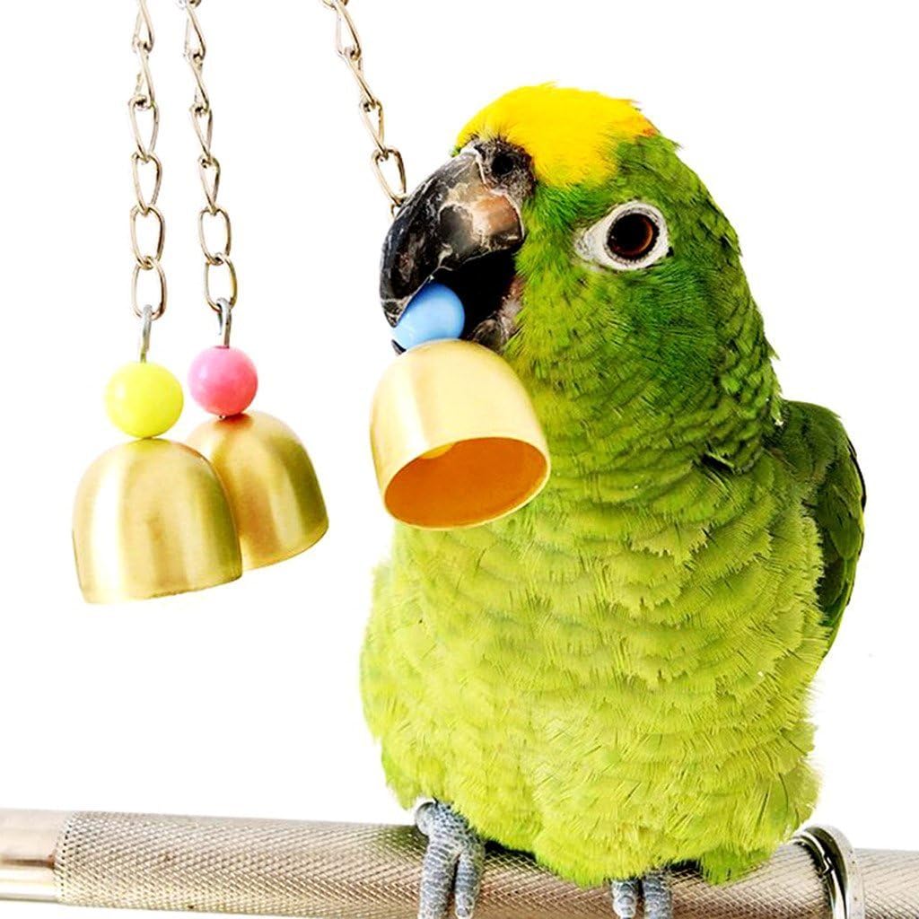 Mrli Pet Parrot Hammock Bell Toys Suitable for Small Parakeets, Cockatiels, Conures, Finches,Budgie,Macaws, Parrots, Love Birds (Bird…