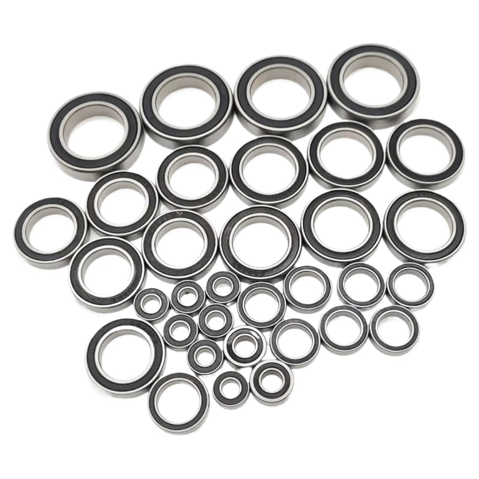 RC Lagerteile Für Traxxas Für XRT 78086-4 1/6 5196A 33Pc Komplettes Kugellager Kit Chromstahl Schwarz Versiegelt Vorgefettet RC Autoteile