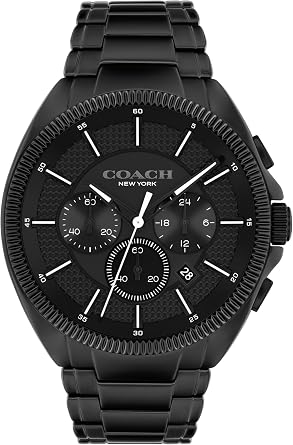 Coach Jackson Mens Chronograph Watch - Date Window and Subdials for Hours, Minutes, Seconds - Water Resistant 3 ATM/30 Meters - Gift for Him - Premium Fashion Timepiece for Everyday Wear - 45mm