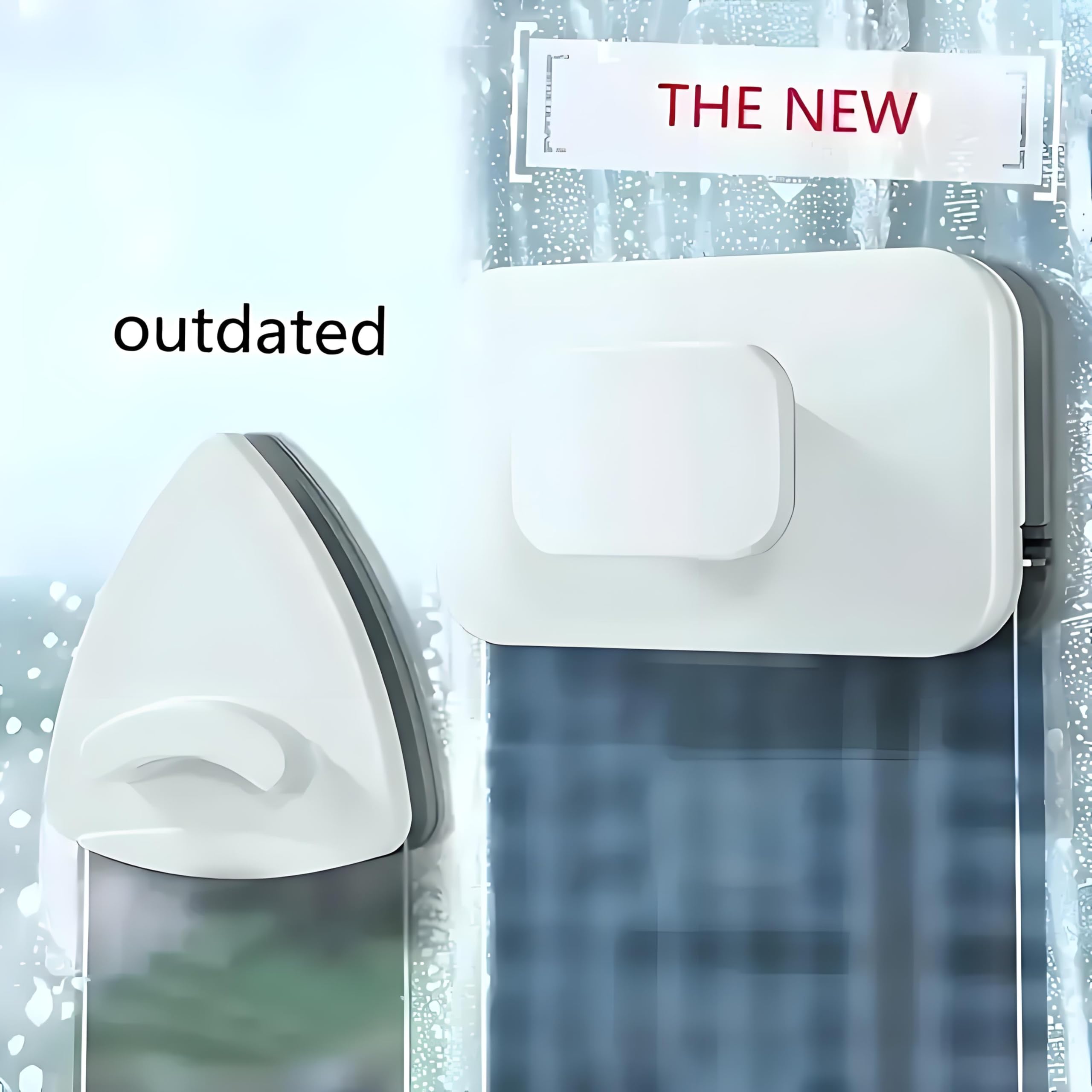 Upgrade Magnetic Windshield Cleaner Tool Magnetic Window Cleaning Magnet Windshield Magnetic car Window Cleaner for 15-26MM/0.59-1.024 inches Glass (0.59-1.024 inch Glass)