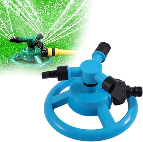 Rociadores para patio, rociador giratorio de 360 grados para patio, juegos de niños, mascotas que juegan, césped (azul)
