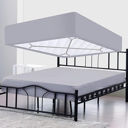 Miniatura 4 de ACEDÉCOR Correas de sábanas, clips para sábana bajera debajo del colchón para mantener las sábanas en su lugar, correas de soporte de sábanas para