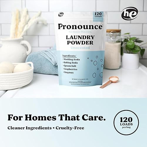 Miniatura 2 de Pronounce Alternativa al detergente en polvo para ropa  Ingredientes derivados de la tierra, ecológico, más seguro para pieles sensibles, eczema y