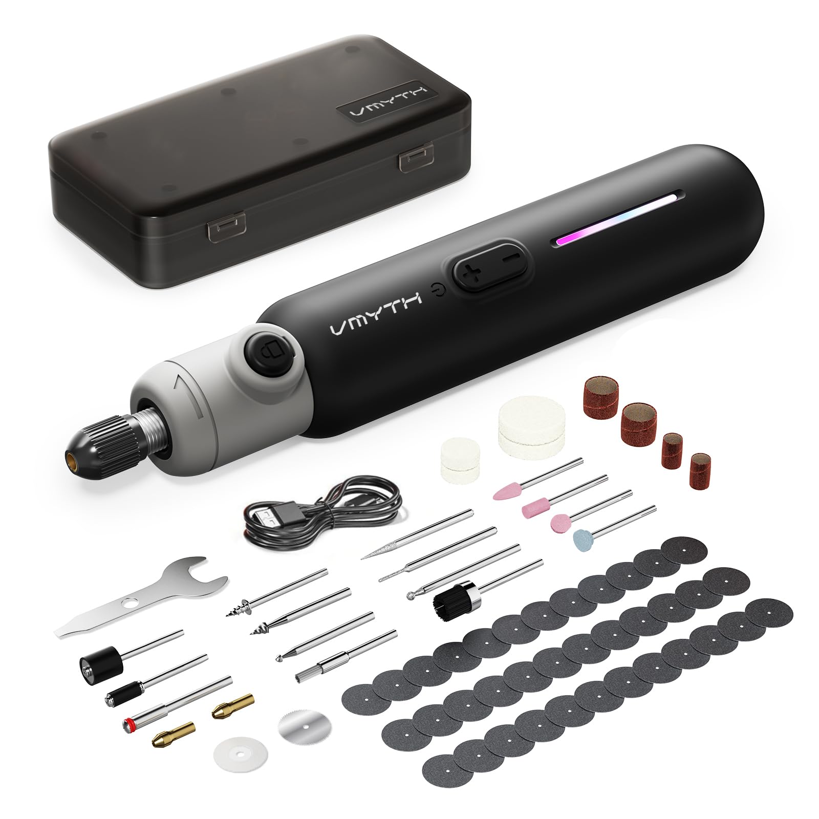 Brushless Cordless Rotary Tool kit, Mini Rotary Tool brushless Motor with up to 22,000 RPM and a 15,00mAh Large Capacity Battery, 65-piece Multifunctional Rotary Tool Set