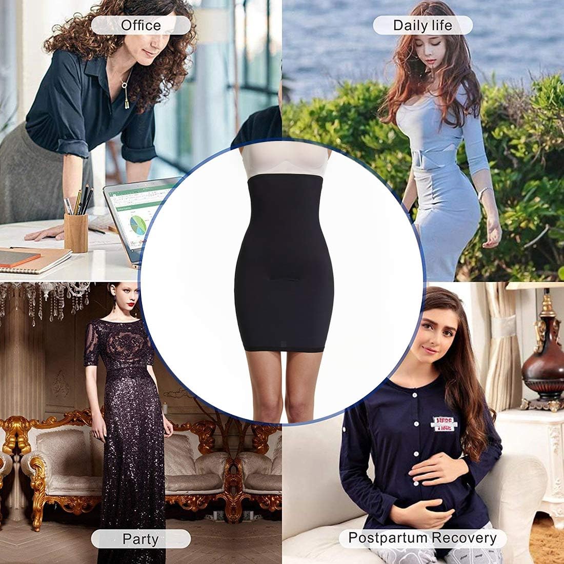 Joyshaper Half Slips for Under Dresses Women Tummy Control Seamless Slip Slimming Shapewear at  Women’s Clothing store