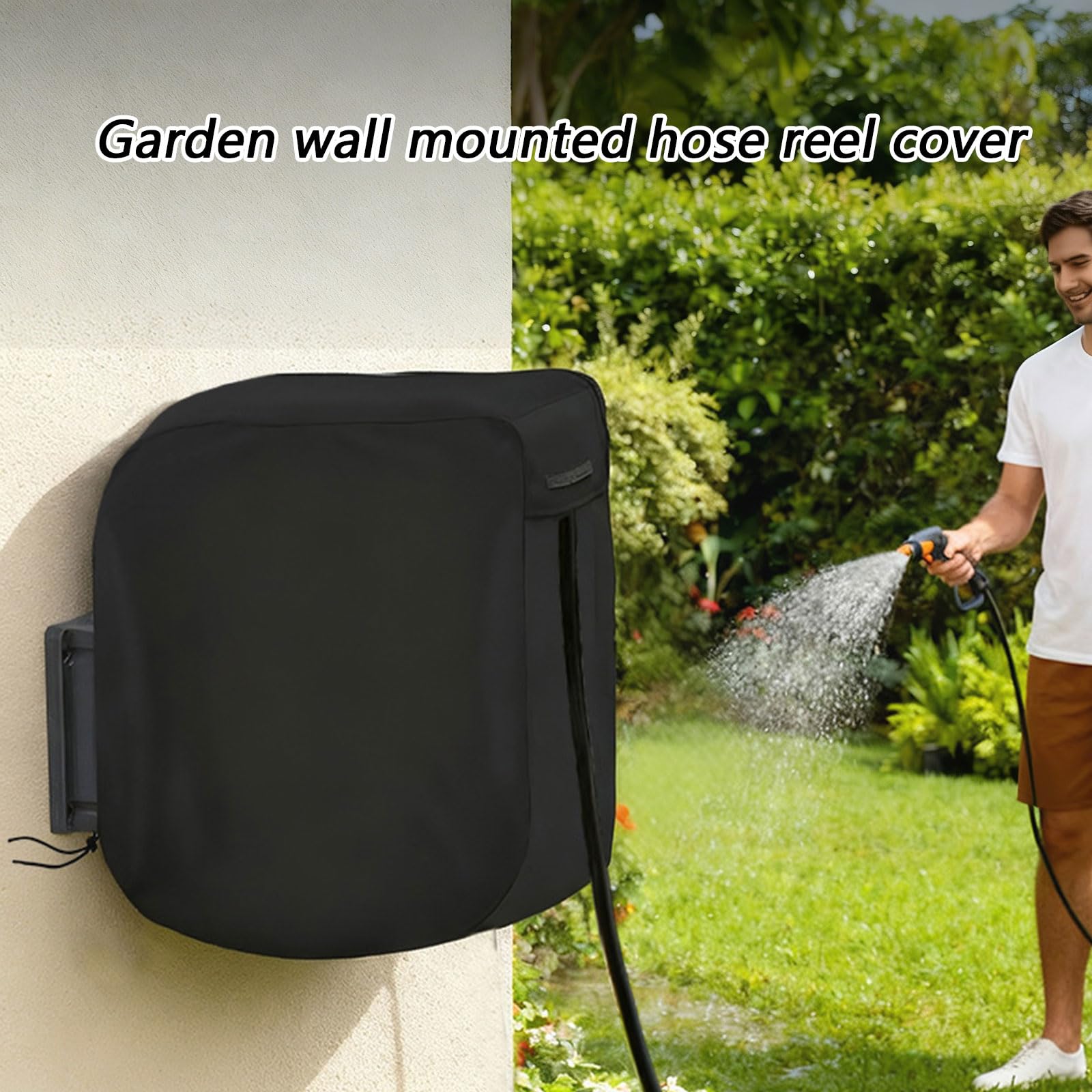 Enrouleur de tuyau avec bords renforcés pour une meilleure fonctionnalité de jardin