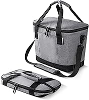 Vista 10 de CleverMade Collapsible Insulated Cooler Bag – Leakproof Soft Cooler for Beach, Travel, Car – Bottle Opener