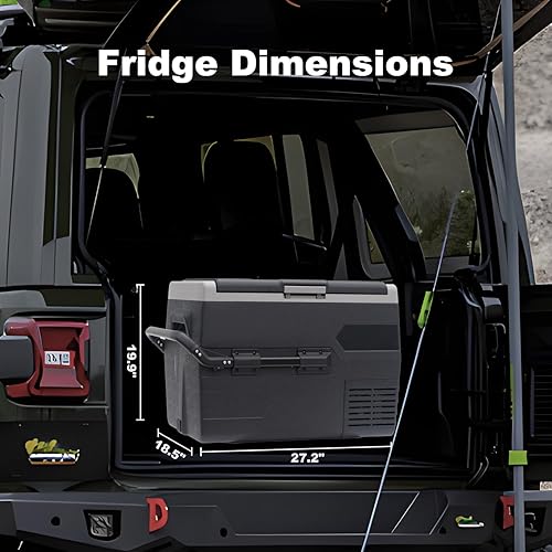 Miniatura 4 de SMETA Refrigeradorcongelador portátil para automóvil de 12 voltios, refrigerador de RV de 12 V24 V, 68 cuartos de galón (65 L) eléctrico solar mini