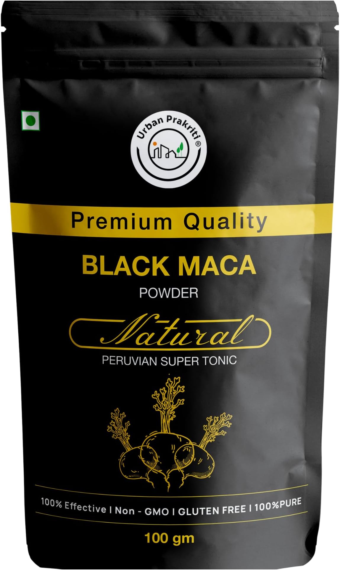 Black Maca Powder 100gm |100% Pure & Natural Superfood for Men and Women| Boost Enery,Stamina, Hormonal Balance, Vitality |Rich in Fiber, Vitamin B12, B6 |High in Protein, Iron, Calcium