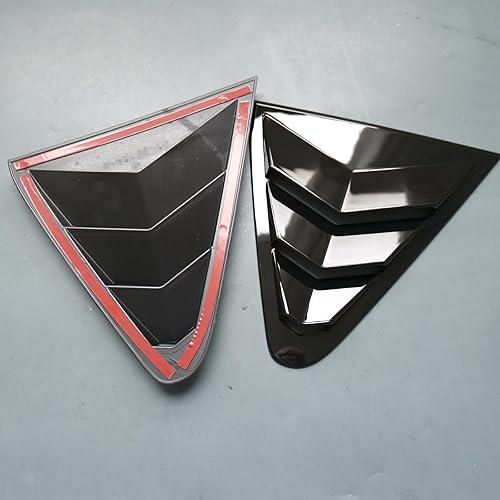 Miniatura 9 de ZiWen 2 rejillas de ventana de cuarto de estilo deportivo para Subaru Crosstrek Impreza 2024 2025 (impresión de fibra de carbono)