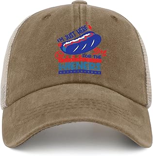 I'm Just Here for The Wieners Hat Trucker Hat Women Funny Baseball Cap Funny