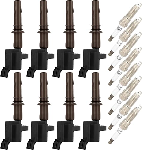 Aintier Ignition Coil Coils&amp;iridium Spark Plugs DG521 for ford for Lincoln Expedition F450 F550 Super Duty Navigator 4.6L 5.4L 6.8L