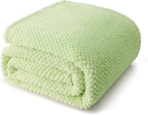 Whale Flotilla Manta de forro polar mullido, mullida, cálida y suave, para invierno y otoño, ligera y acogedora, 90 x 90 pulgadas, verde salvia