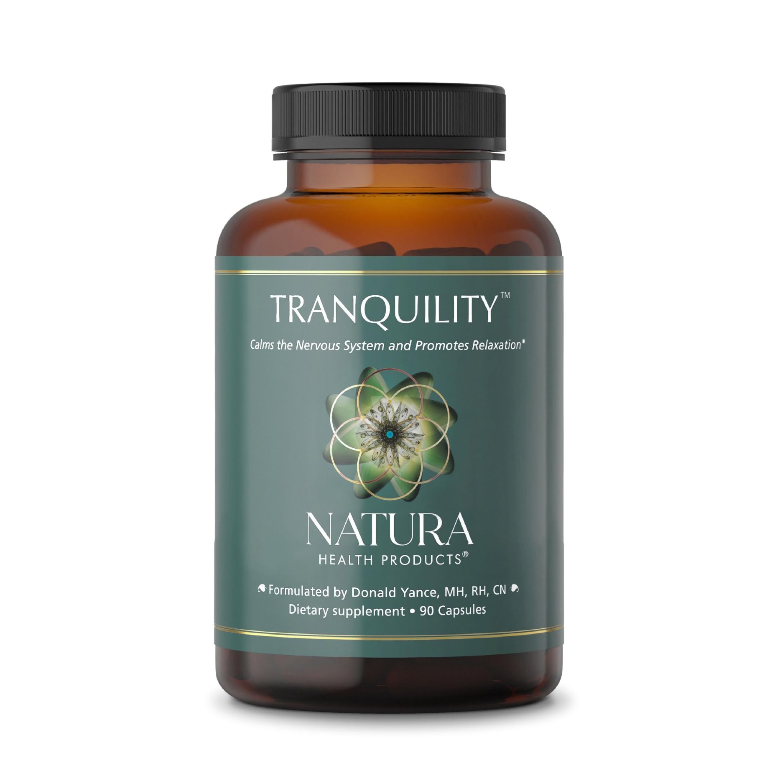 Natura Health Products - Tranquility GABA Calm Mind Nervous System and Relaxation Supplement - Science Formulated Classic Tonic and Relaxant Herbal Nervines - 90 Capsules