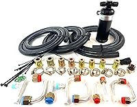 Vista 5 de Kit universal de aire acondicionado debajo del salpicadero, sistema completo de aire acondicionado automático con compresor, condensador, mangueras