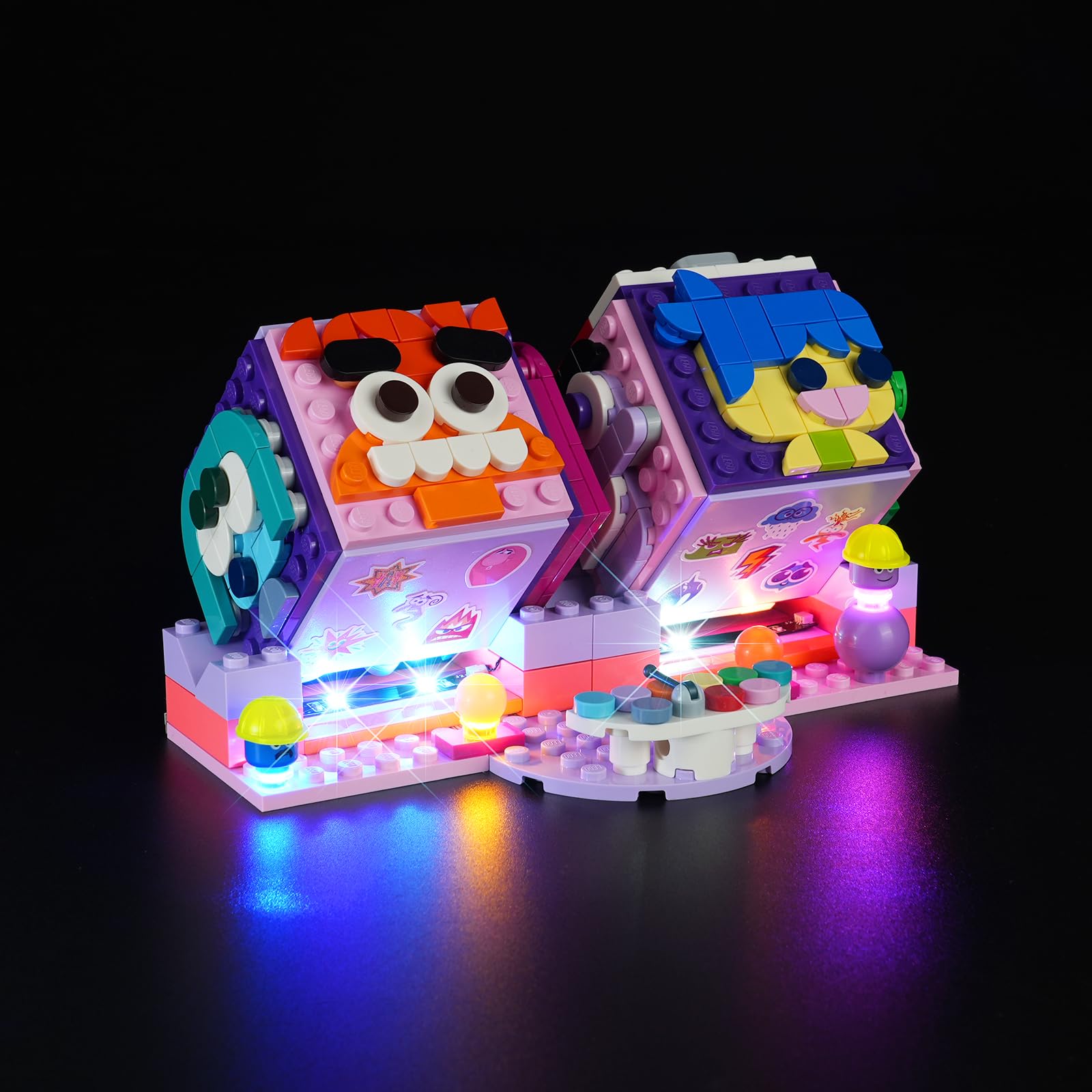 LED Light Kit for Inside Out 2 Mood Cubes, Compatible with Lego 43248 (Lights Only)