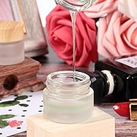 Vista 4 de Geiserailie 60 Piezas Envases Cosméticos de Vidrio Envases de Muestra Vacíos con Tapas a Prueba de Fugas Envases de Muestra de Maquillaje