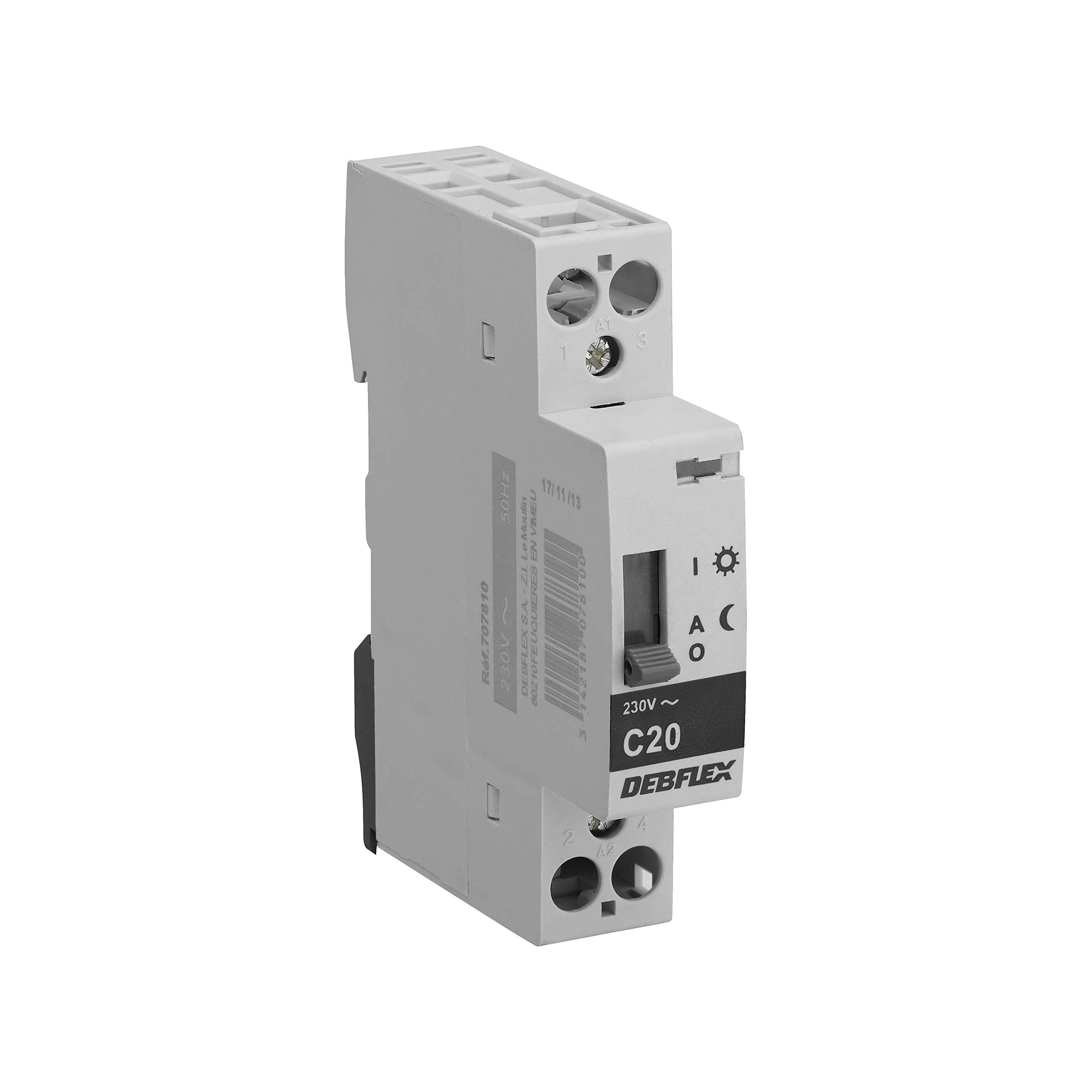 Chauffe eau instantané electrique - Tableau électrique - Coffret modulaire étanche Tableau - Module électrique Chauffe-Eau - Contacteur Jour/Nuit 20A 230V - Debflex - 707810
