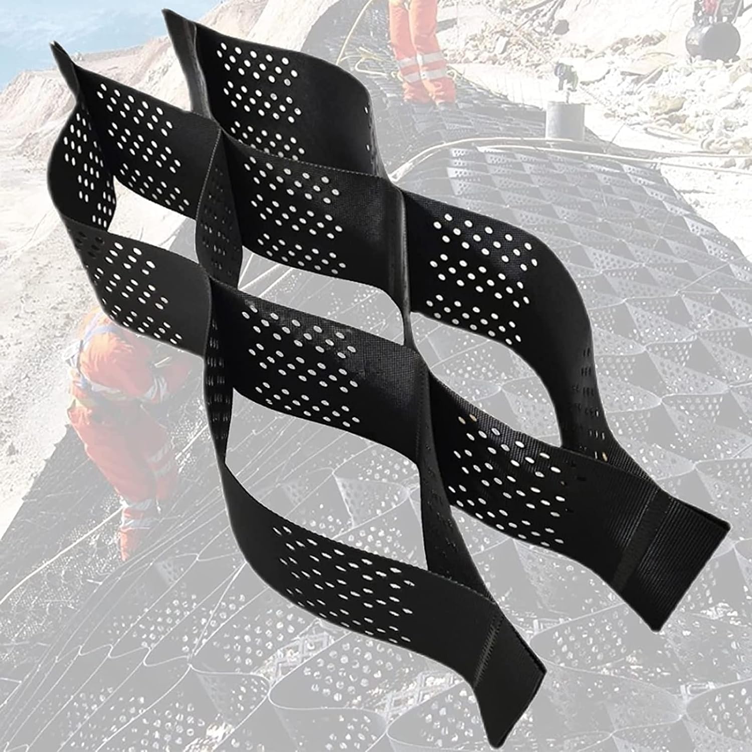 VUIKLCty Ground Grids, Geogrids For Steep Slopes/hill Slopes, Cuttable Geogrids - Peat Gravel/soil/sand/concrete Stabilisation(4m x 6m (13ft x 19.5ft))