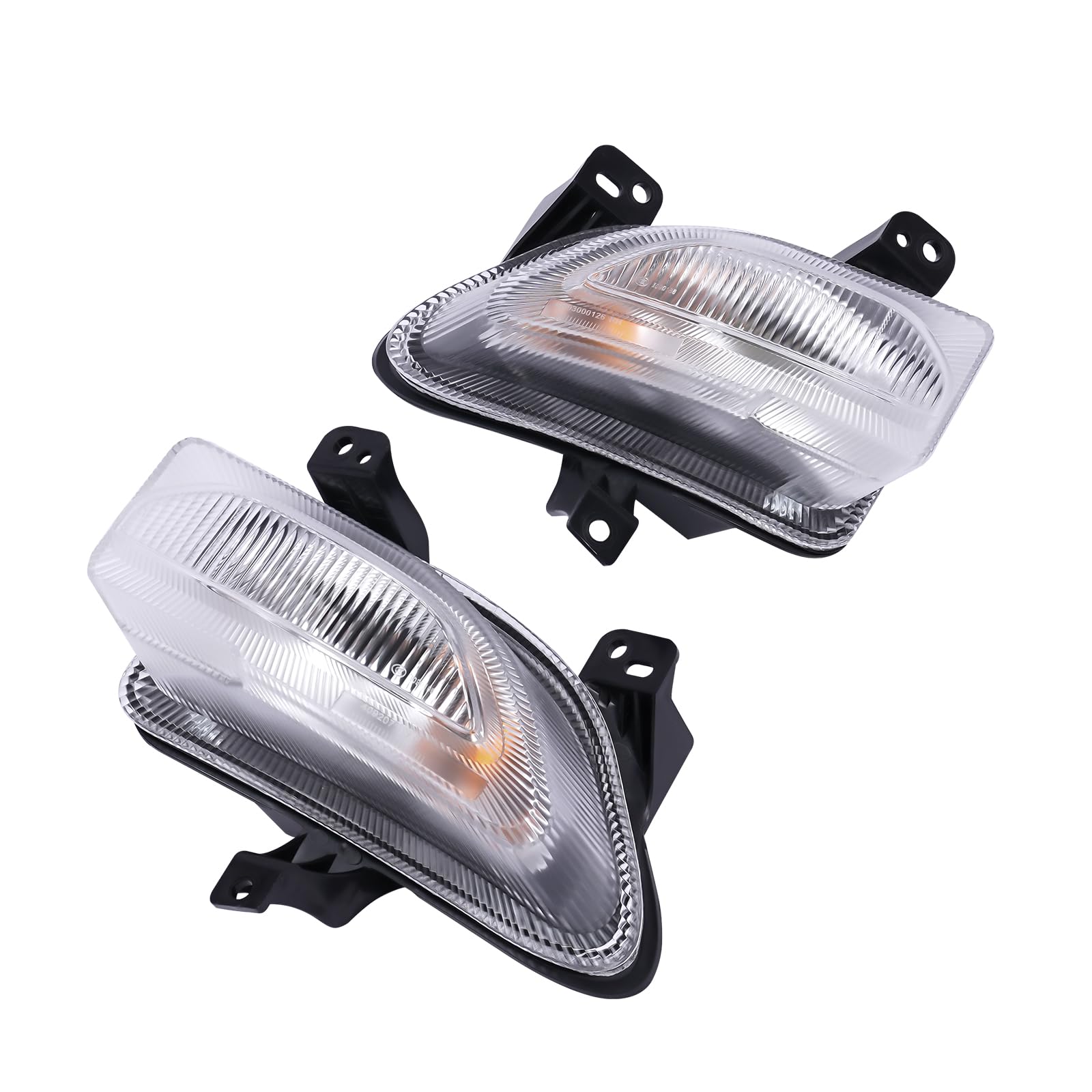 JooWing Turn Signal/Parking Halogen Light Assembly Replacement for 2015 2016 2017 2018 Jeep Renegade Driver and Passenger Side with Bulbs Front Left & Right OEM Part Number: 68256431AA, 68256432AA