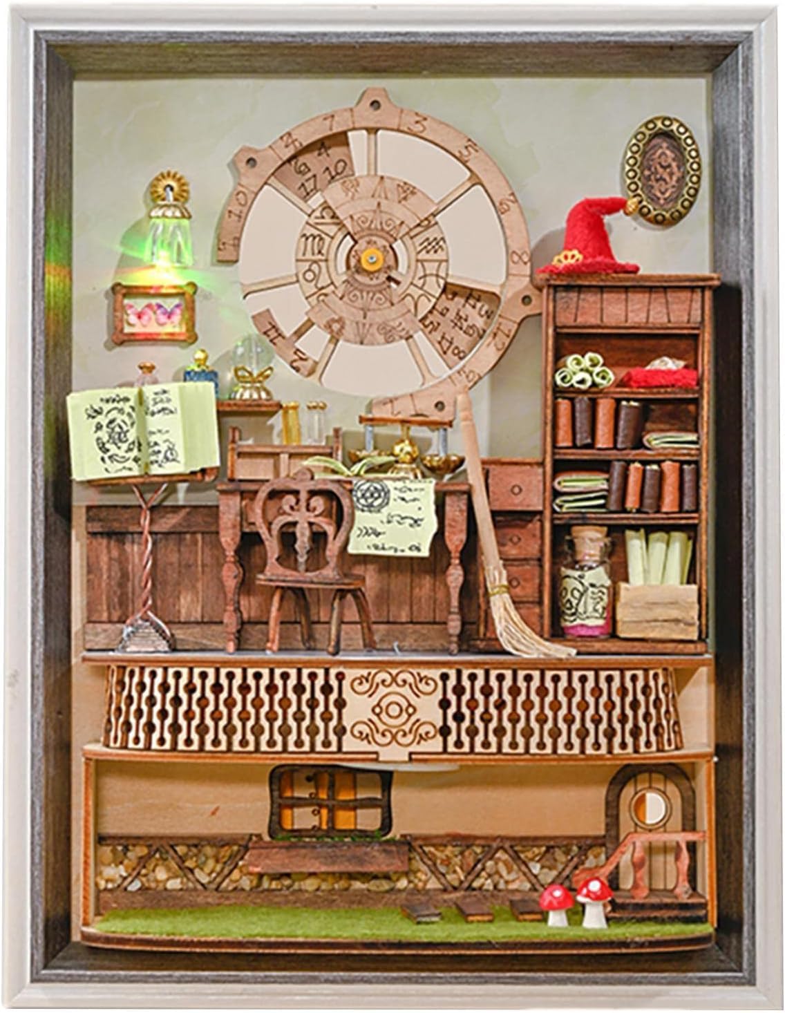 Amazon | ミニチュア DIY ハウス フレーム キット, ロマンチックな