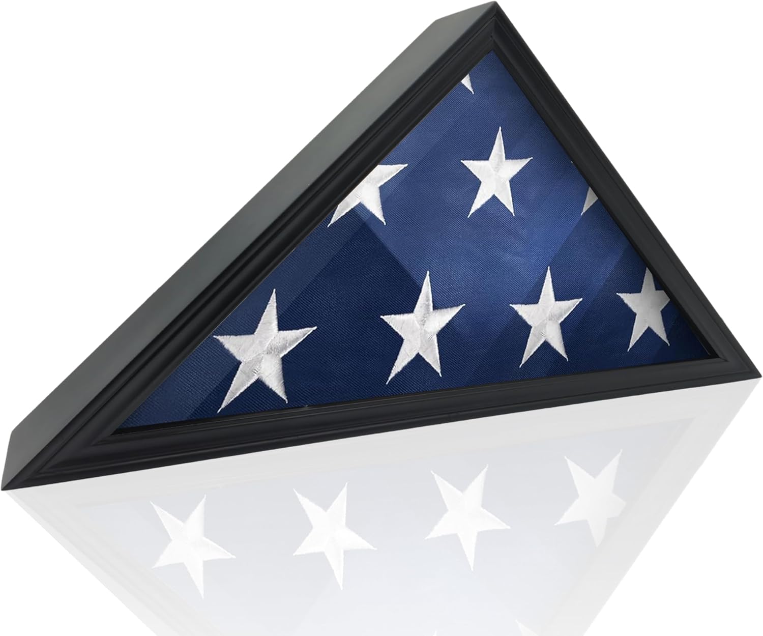 MedalAwardsRack ミリタリーシャドーボックス ディスプレイケース 葬儀の埋葬旗用 アメリカの退役軍人 折りたたみフラッ