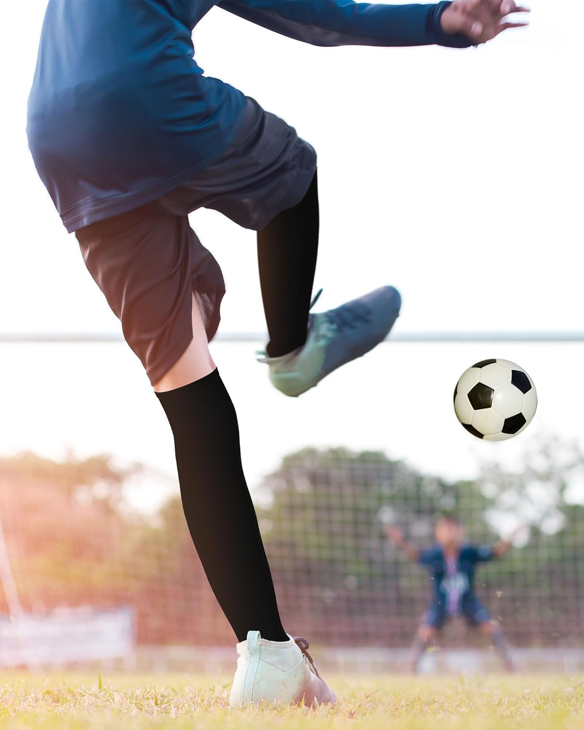 Panitay 2 Pairs Over The Knee Baseball Socks High Football Softball Socks Sport Extra Long for Boys Girls Youth Women Men - Image 5