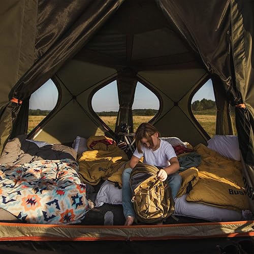 Miniatura 5 de Bushnell Tent  Instant Pop Up 3P  4P 6P  8P Hub Style Tents  Best Pop Up Tent for Camping, Hiking, Family Camping, Hunting, Fishing, and Basecamp