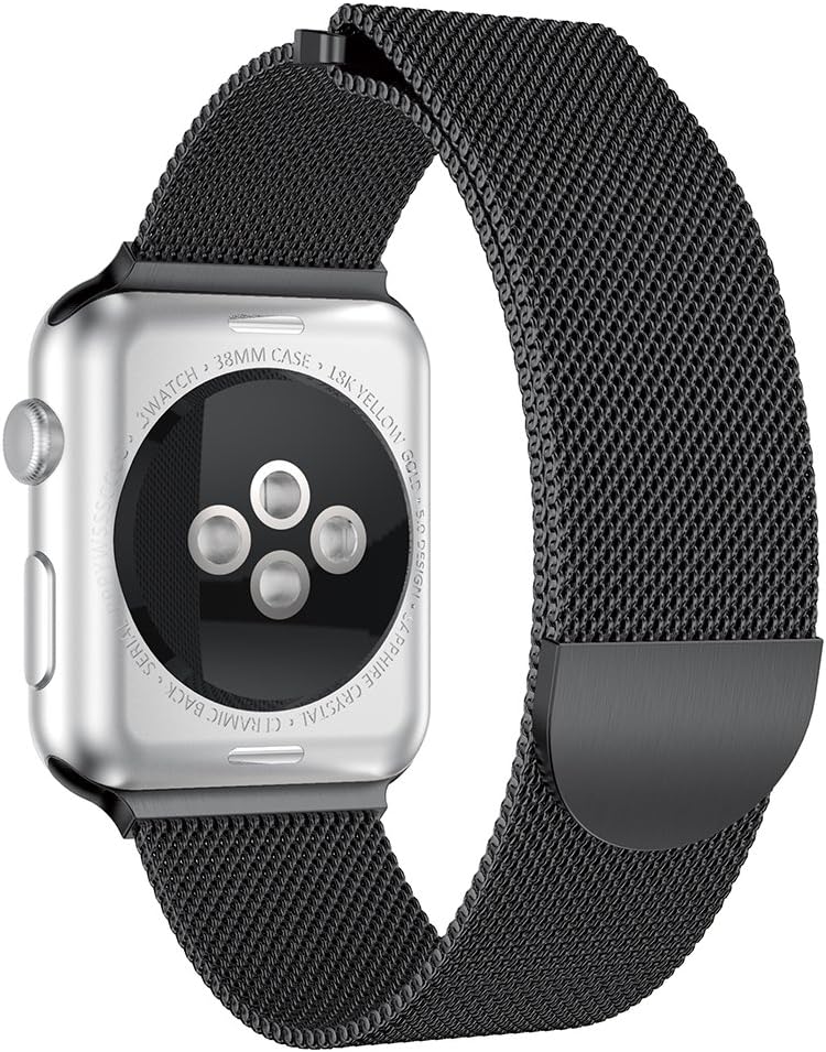 PINHEN Replacement Band for Apple Watch 44mm 40mm - S4 Stainless Steel Magnetic Closure Loop Bracelet Strap for Apple…