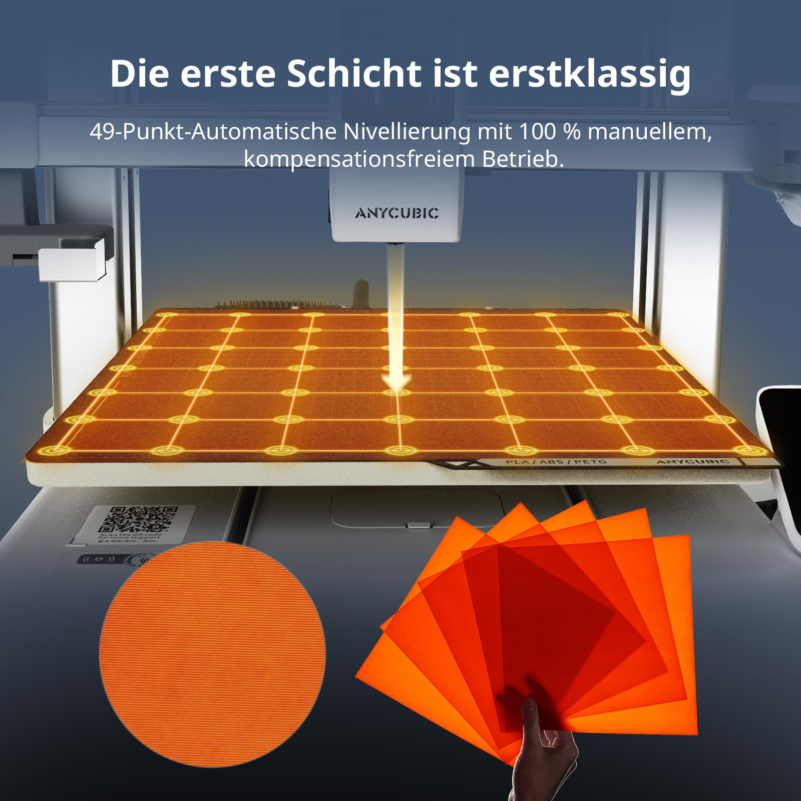 Anycubic Kobra X Combo 3D Drucker, 7 Farben-Druck, Weicher und Harter Multifilamentdruck, Intelligentes Drucken per Fernzugriff, Bis zu 19 Farbdruck für Einsteiger, Druckgröße 260 x 260 x 260 mm