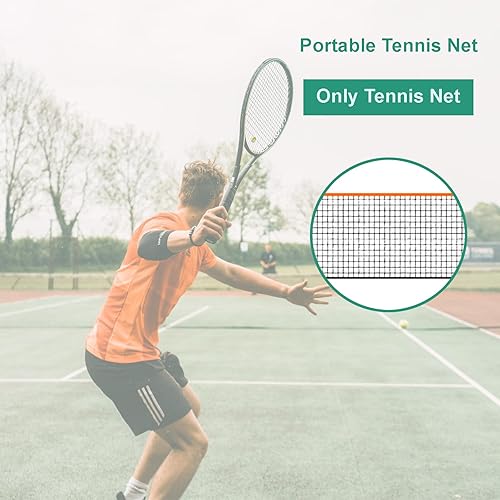 Miniatura 4 de Red de pickleball de bádminton, repuesto de red de bádminton de poliéster, red de entrenamiento de voleibol para niños y adultos, para tenis,