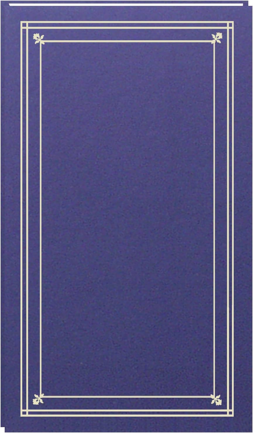 Pioneer Photo AlbumsJpf-46/Bb 204-Pocket Post Bound Slim Line Leatherette Cover Album For 4 By 6-Inch Prints, Bay Blue