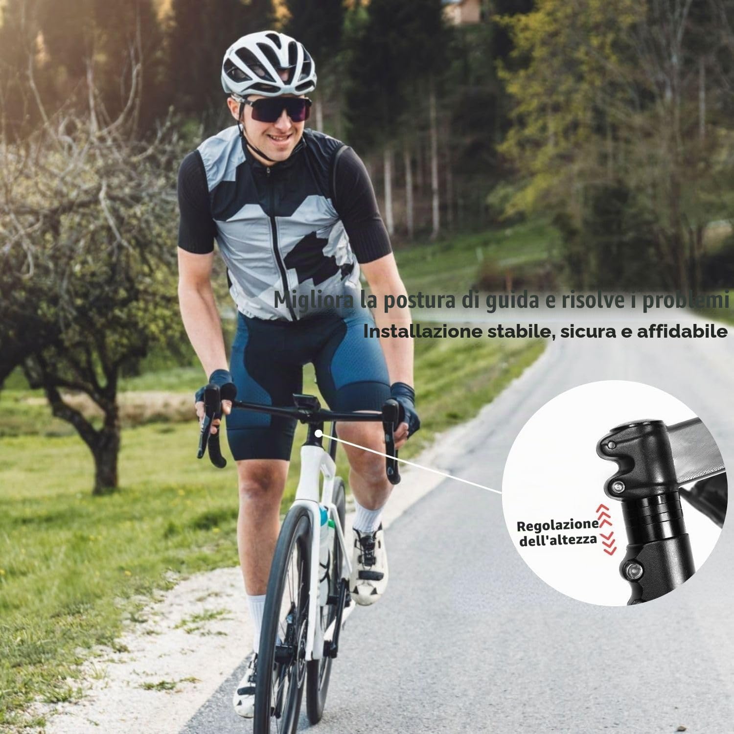 12 Pezzi Distanziali Bici 1 1/8 Pollice in Alluminio, Alza Manubrio 2 3 5 10mm per Attacco Ahead, Spessori MTB Bici da Corsa City Bike Sterzo