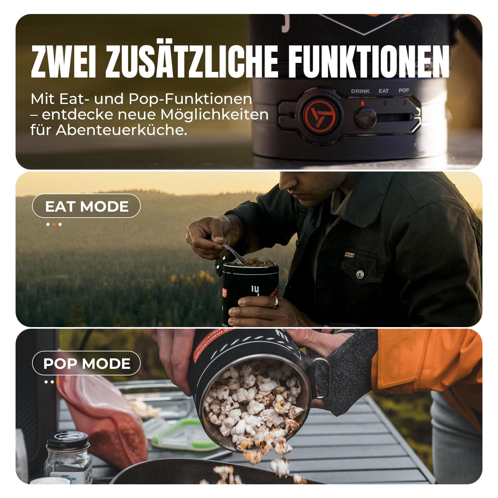 STOKE VOLTAICS Wasserkocher, Tragbarer Wasserkocher für Kaffee und Tee, Mini-Teekessel aus Edelstahl 304, 240V, Schnell Kochendes Wasser mit Automatischer Abschaltung, Camping- und Reiseutensilien
