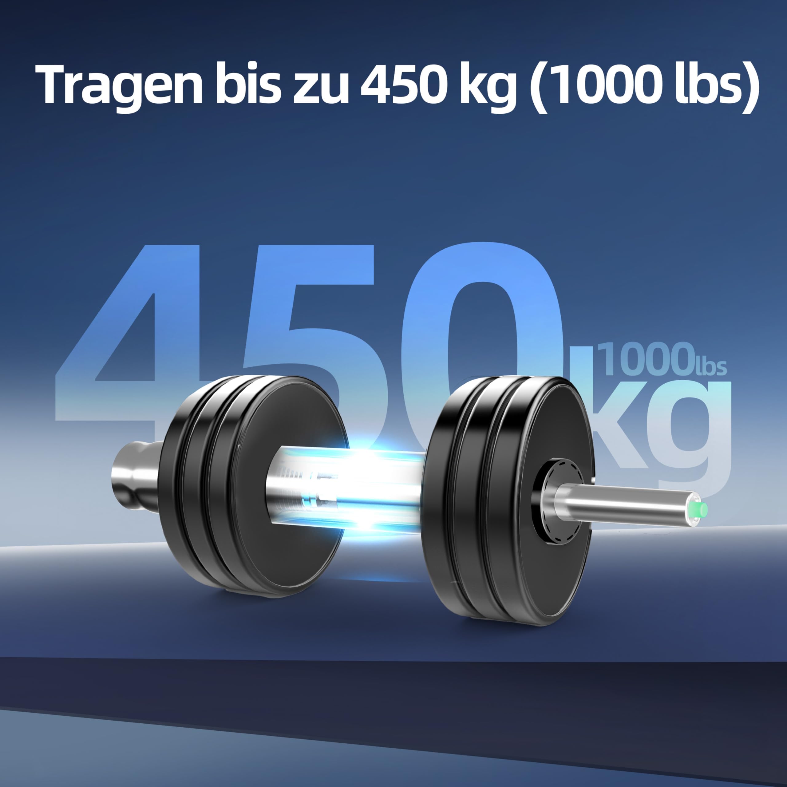 Ressort à gaz extra long - Longueur totale : 355 mm - 555 mm - Pour tabouret de bar, tabouret pivotant, hauteur réglable jusqu'à 450 kg, diamètre 50 mm (pas pour 1KEA et Topstar), TÜV, classe 4